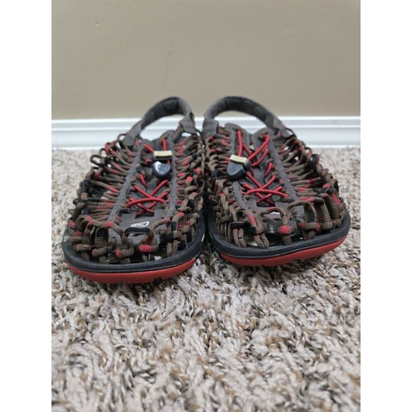 Keen Uneek Two Cord Bungee Brown Red Slingback Sandal Sz 10 Hiking Outdoors main image 5
